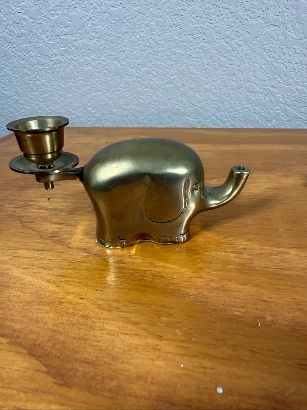 Brass Elephant Candle Holder